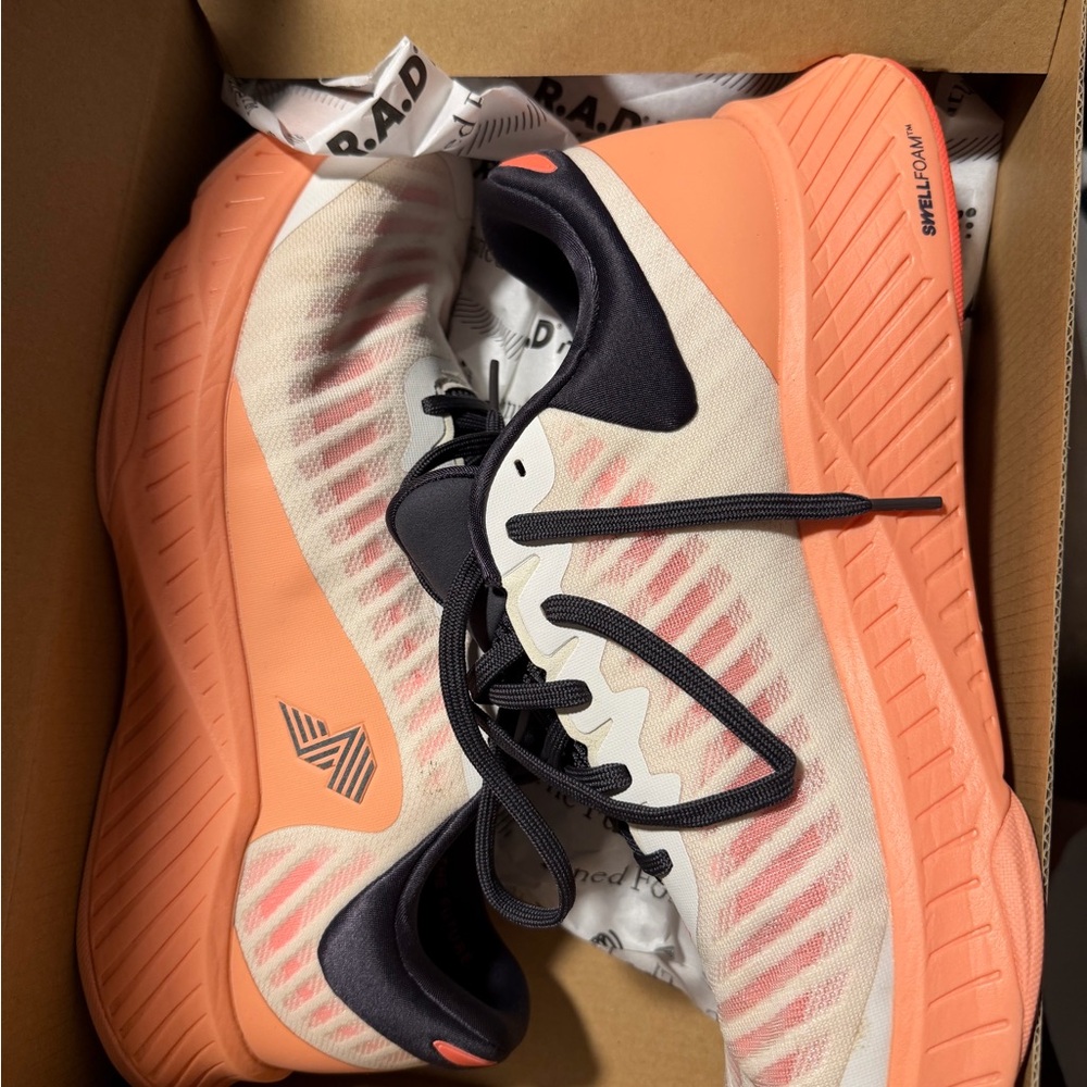 RAD R-1 Athletic Shoes in Coral and Black